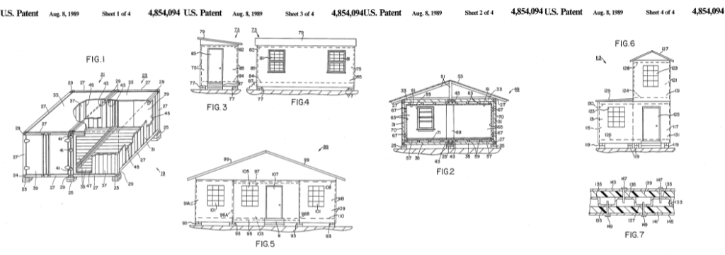 Patent USA dot. domów z kontenerów
